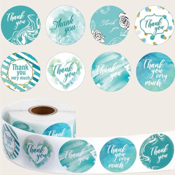 Unique Bargains | Other | Thank You Stickers 50 Stickers | Poshmark